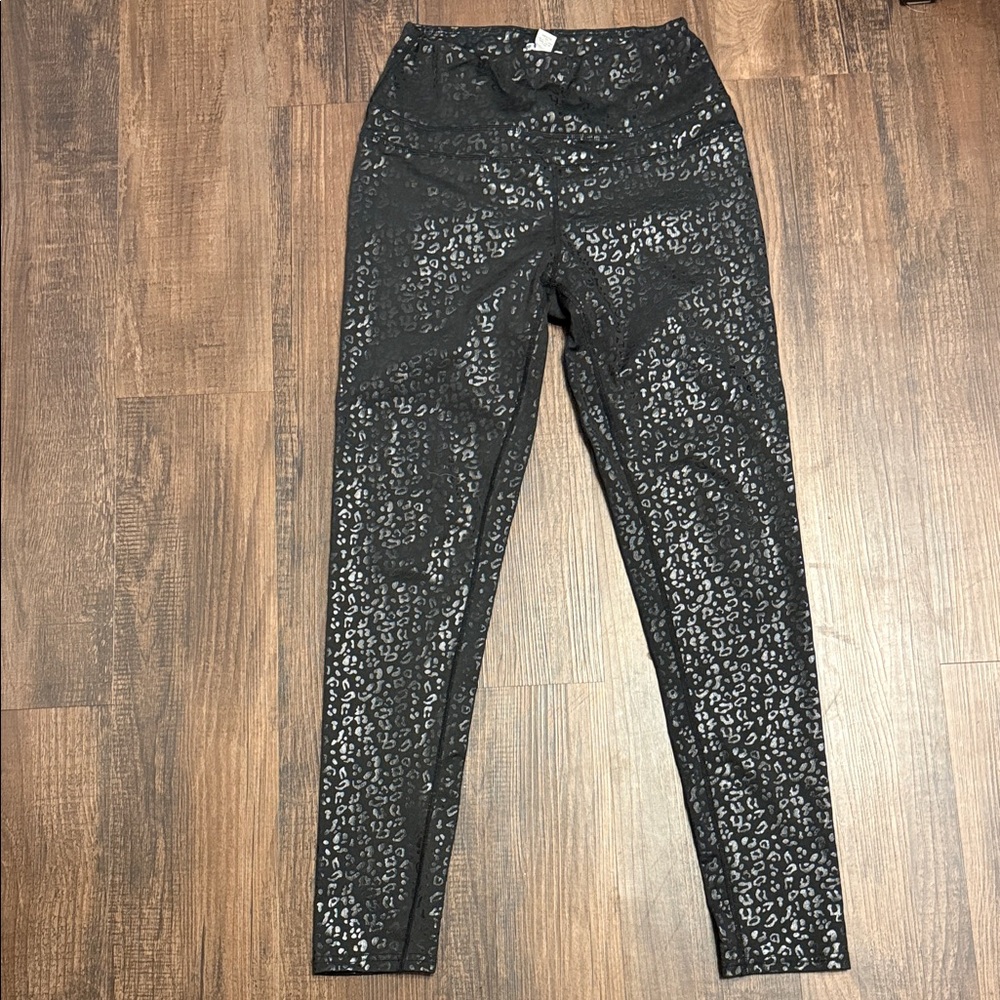 Forever 21 Black Leopard Leggings